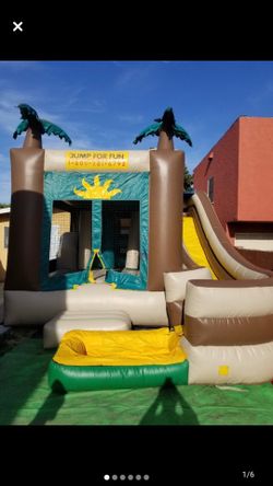 Waterslide obstacle course