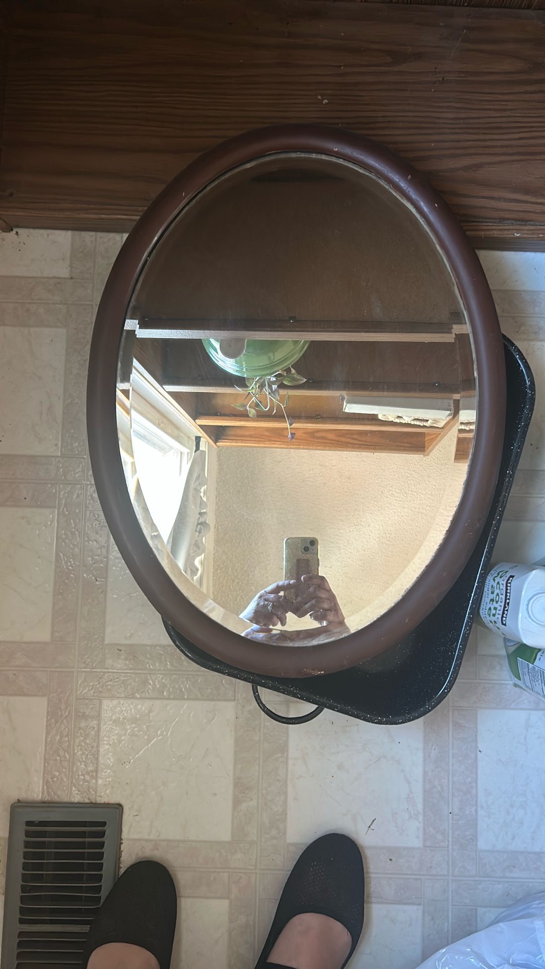 Antique Beveled Mirror