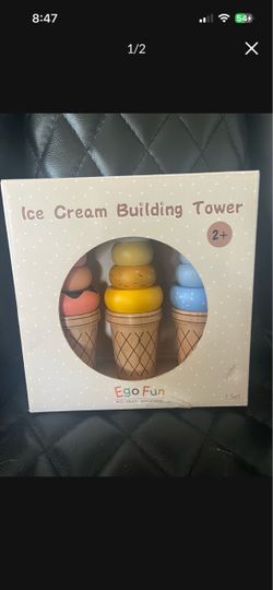 Ego Fun Ice Cream Building Tower Toy