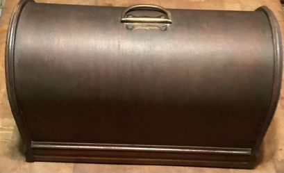 Antique 1920’s Wood Sewing Machine Cover Carrying Case