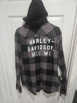 Harley-Davidson Hooded Flannel Shirt
