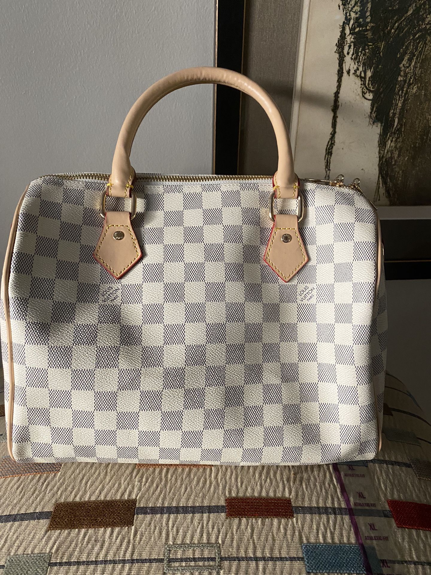 Louis Vuitton Rose Gold Speedy 25 Leather Hand Bag