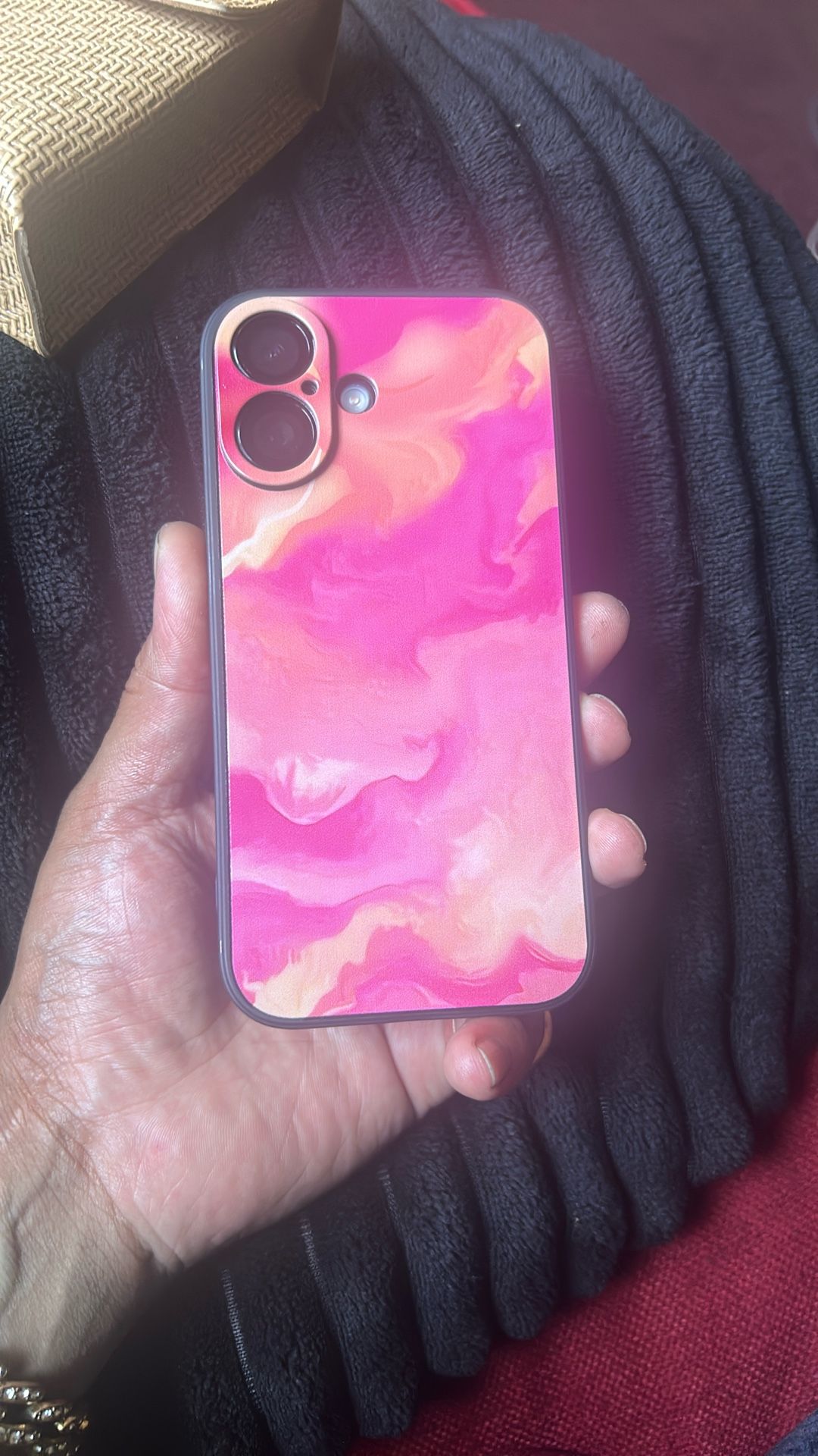 iPhone 16 Case Pink Marble