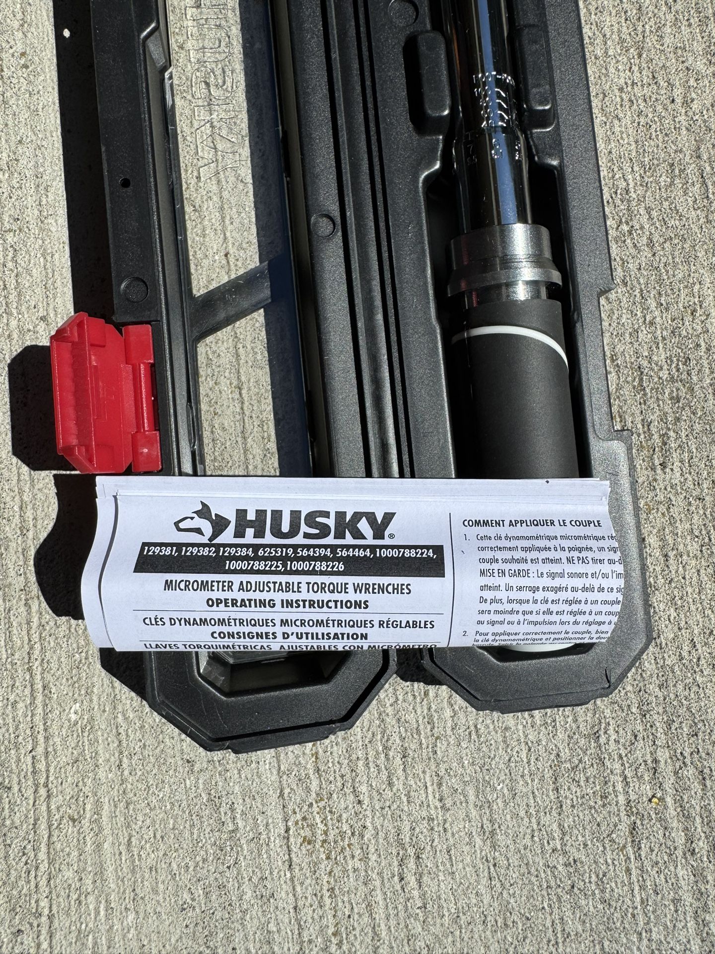Husky 3/8 Torque Wrench With 1/4 In Torque Wrench