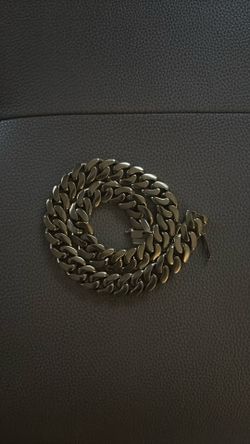18mm “14k” gold chain 22 inch
