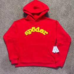 Sp5der OG Logo Hoodie Red