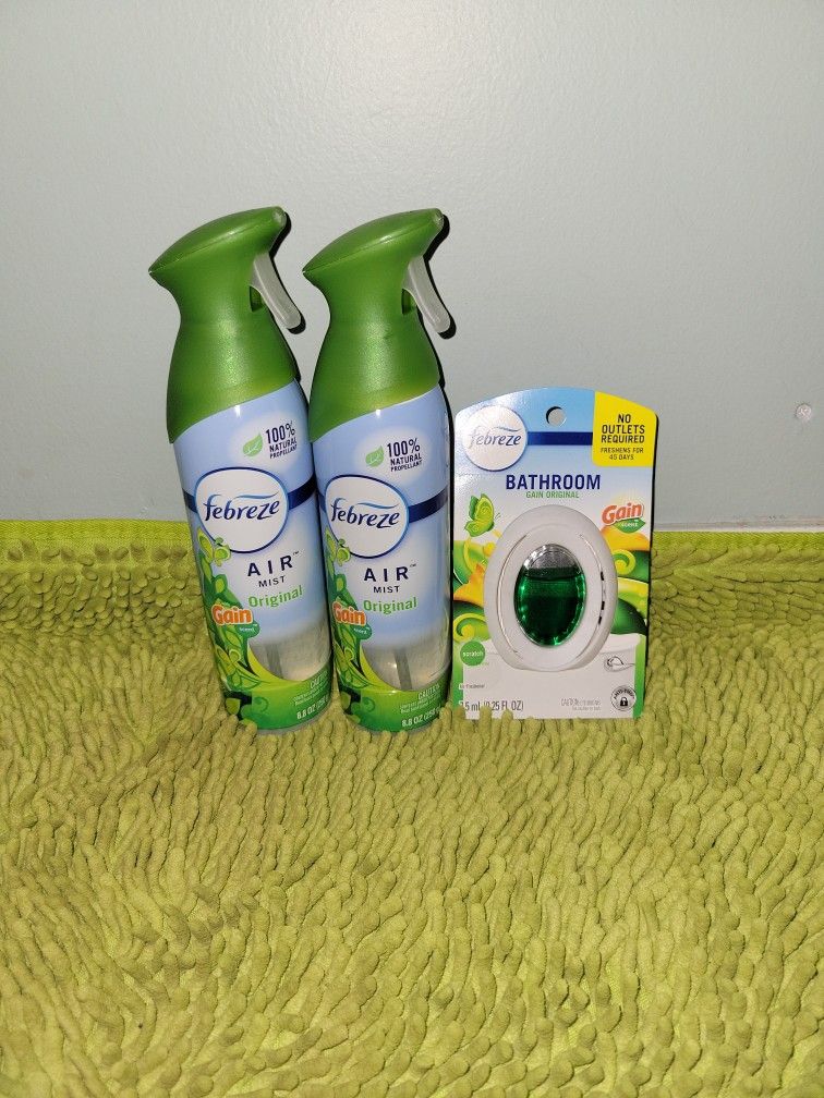 3 Febreze Air Freshener (2 Spray/1 Small Space)