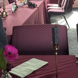 Burgundy Table Cloths (6)