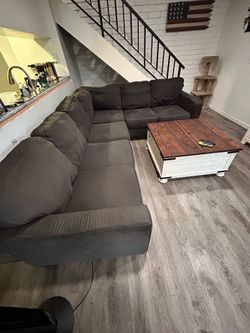 Large Ashley sectional couch