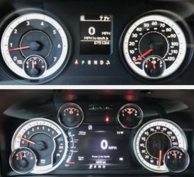 Ram 1500 7" EVIC UPGRADE 2013-2018 & 19-23 Classic Ram Speedometer Cluster w/programming