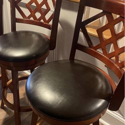 Wood Swivel Stools