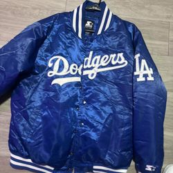 HOMAGE X Starter Dodgers Heavyweight Satin Jacket