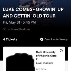 Luke Combs Friday May 31st Aisle Seats