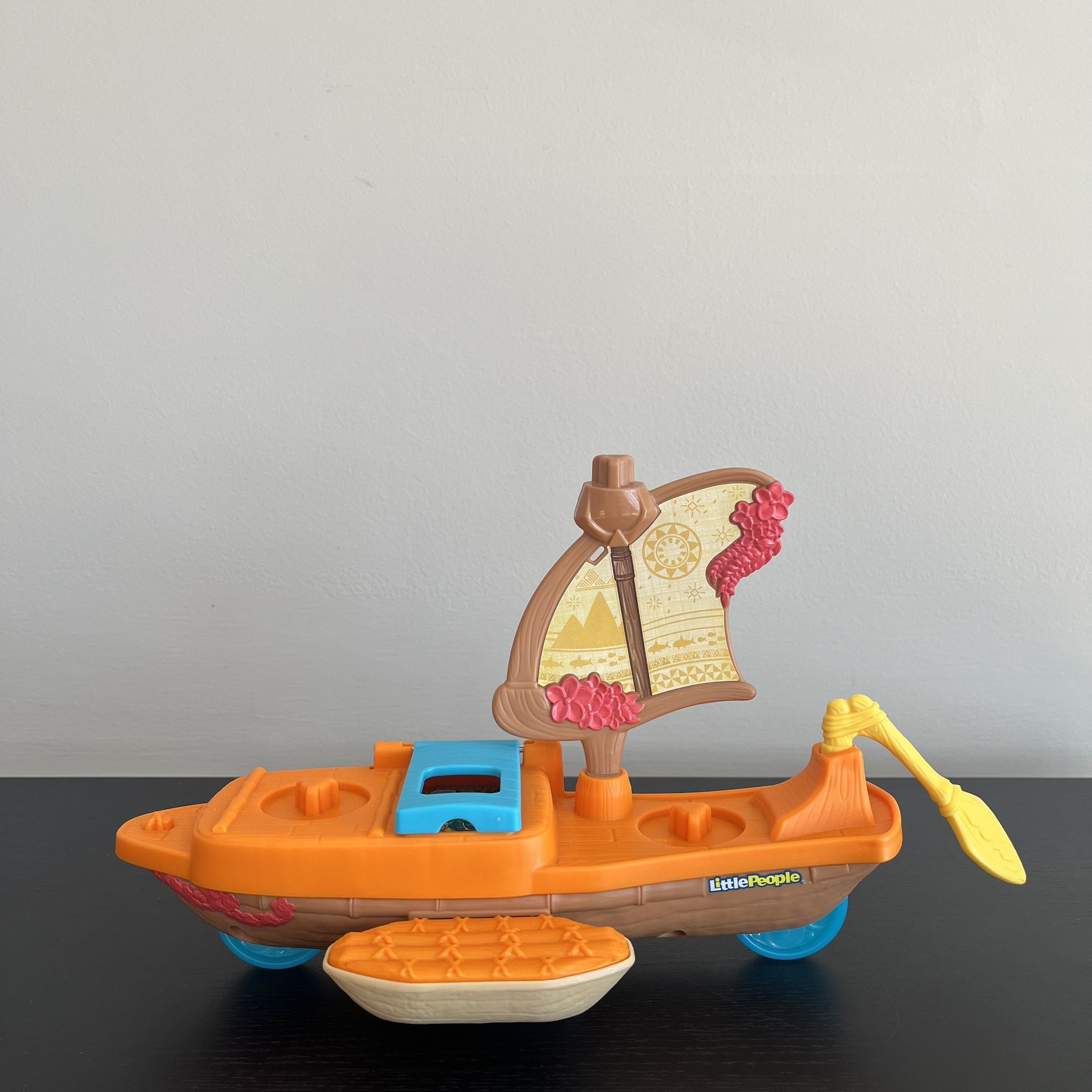 Fisher Price Little People Moana Maui Canoe Disney Princess Toy Boat