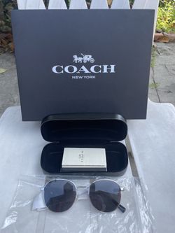 COACH SUNGLASSES NEW Authentic 100% Lens width: 52mm; lens height: 48mm; bridge width: 20mm; temple length: 145mm Pick up location in the city of Pico