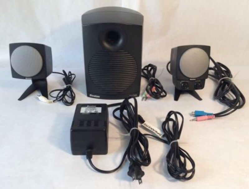 Boston Acoustics BA745 Black Multimedia Computer Speakers System