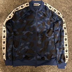 BLUE BAPE TRACKSUIT JACKET