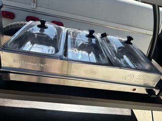 Elite Gourmet 3-Tray Buffet Server Food Warmer