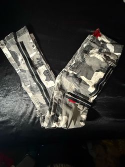 TRIPP NYC GREY CAMO PANTS