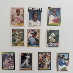 Ken Griffey Junior and Senior baseball card LOT