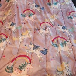 Unicorn Curtains And Comforter