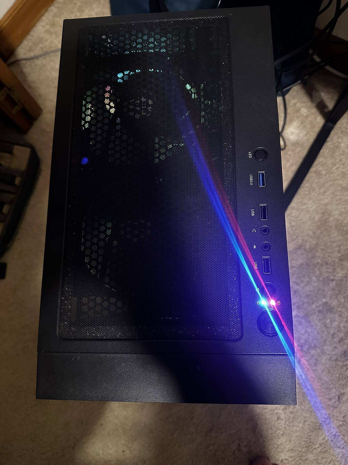 Black Gaming Pc With Mouse And Keyboard For Sale No Trade