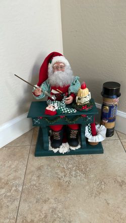 Vintage Santa Scene 