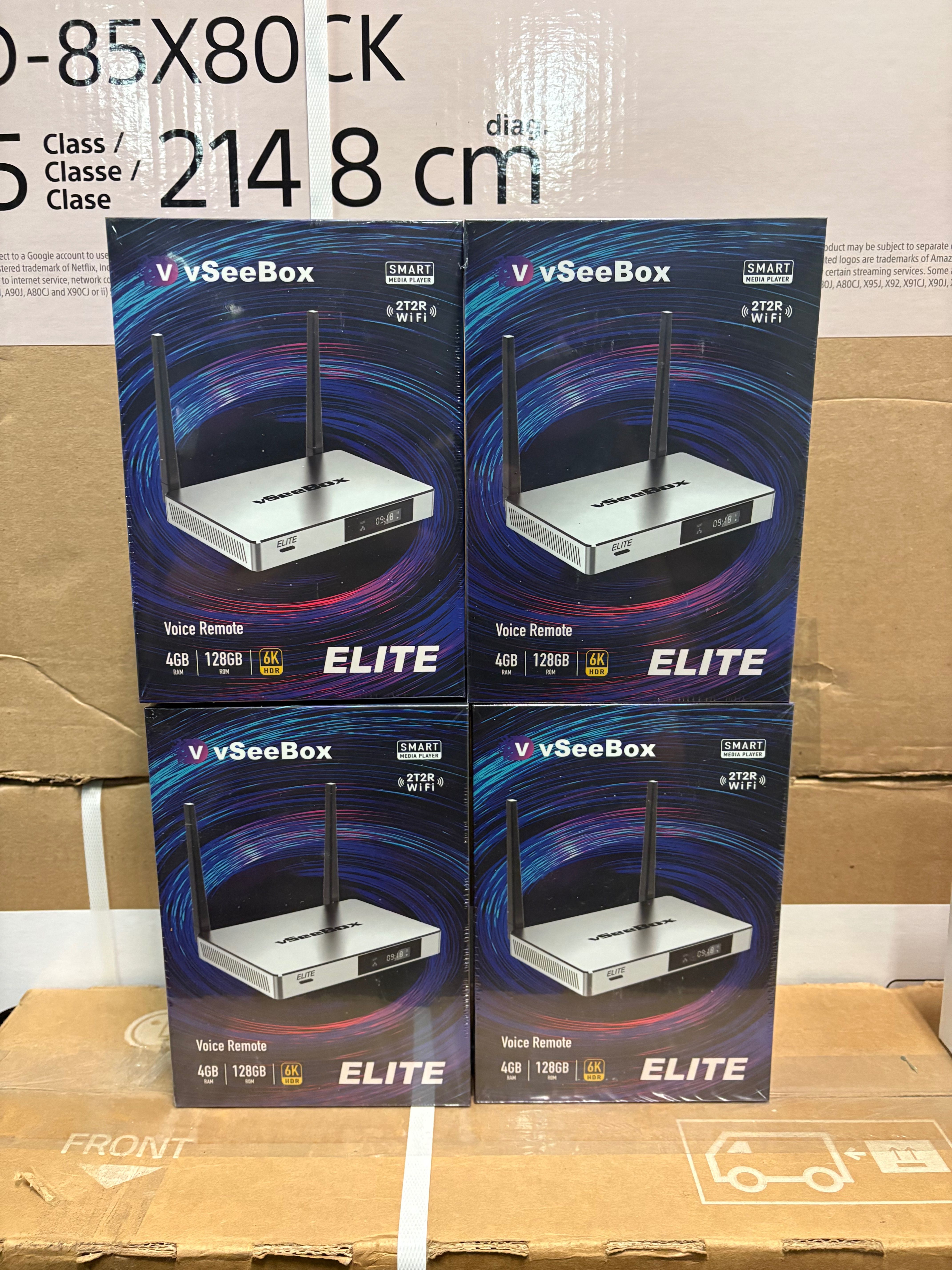 Vsee elite v see box new 2024 model wholesale reseller s6 pro max ultra supreme super box pro tv smart box 