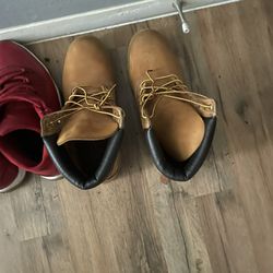 Wheat Timberland Boots, Size 11, 7/10