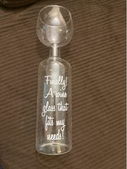 Bottle of Wine glass
