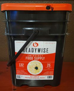 Readywise Emergency Food Supply - 4 Sealed, New Buckets
