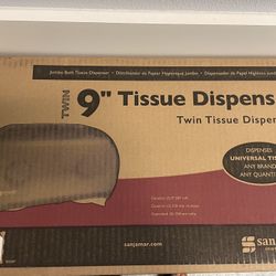 9" Toilet paper dispenser 