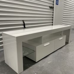 Modern White TV Stand / Media Console