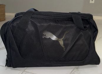 Puma Duffle Bag Large for Gym athletic style white/black colored adjustable
