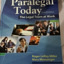 Paralegal Today Seventh addition 