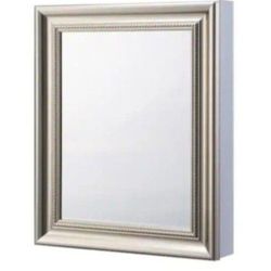Glacier Bay 24 in. W x 30 in. H Rectangular Medicine Cabinet In Brushed Nickel with Mirror