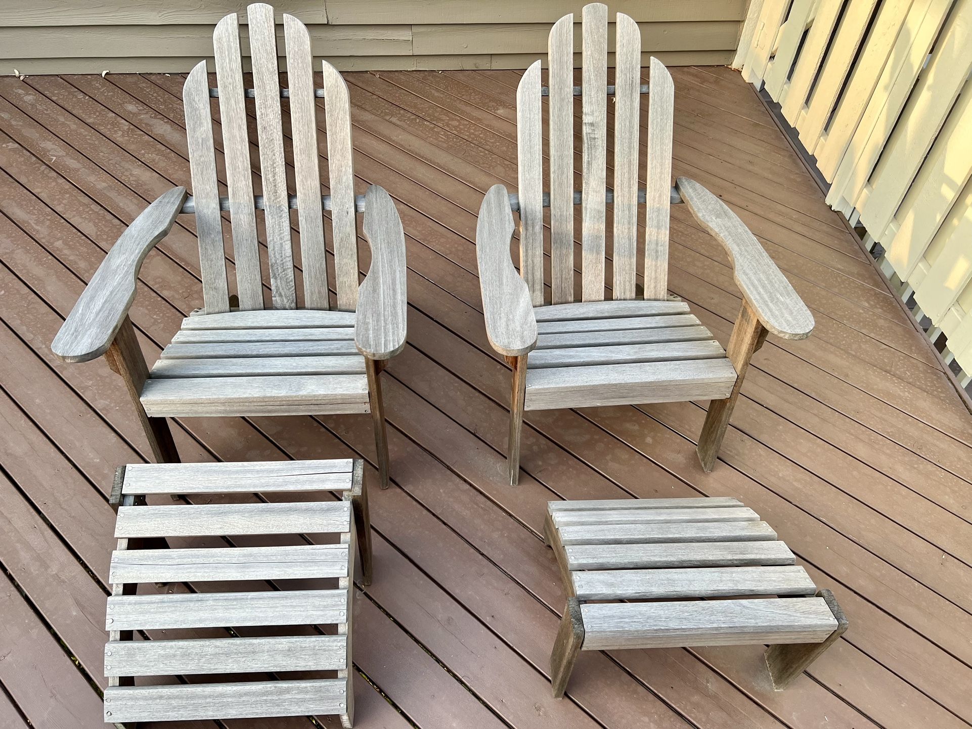 Teak Adirondack Chairs 