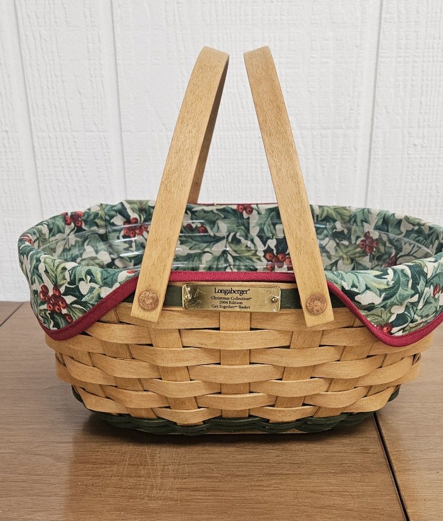 Longaberger 2004 Edition Get Together Basket Christmas Collection