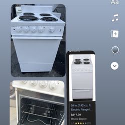 Magic Chef Small Electric Stove 20”used 