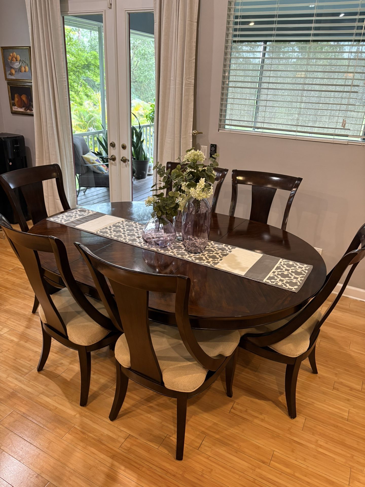 Dark Wood Dining Table