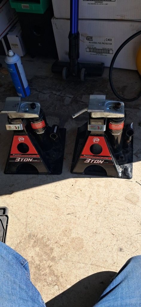 Power built ALL IN ONE 3 Ton Jack Stands