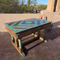 Rustic Southwest Style Side Table/desk