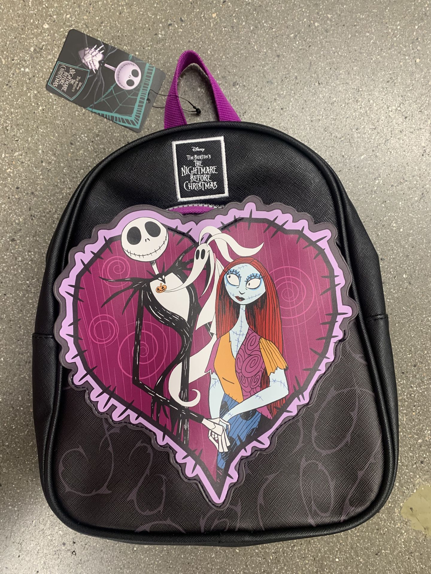 Disney Nightmare Before Christmas Mini Backpack 12" Jack Skellington Sally 3D