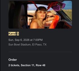 Karol g tickets