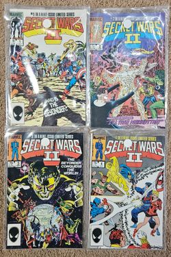 Issues 1-4 of Marvel Comics Secret Wars II