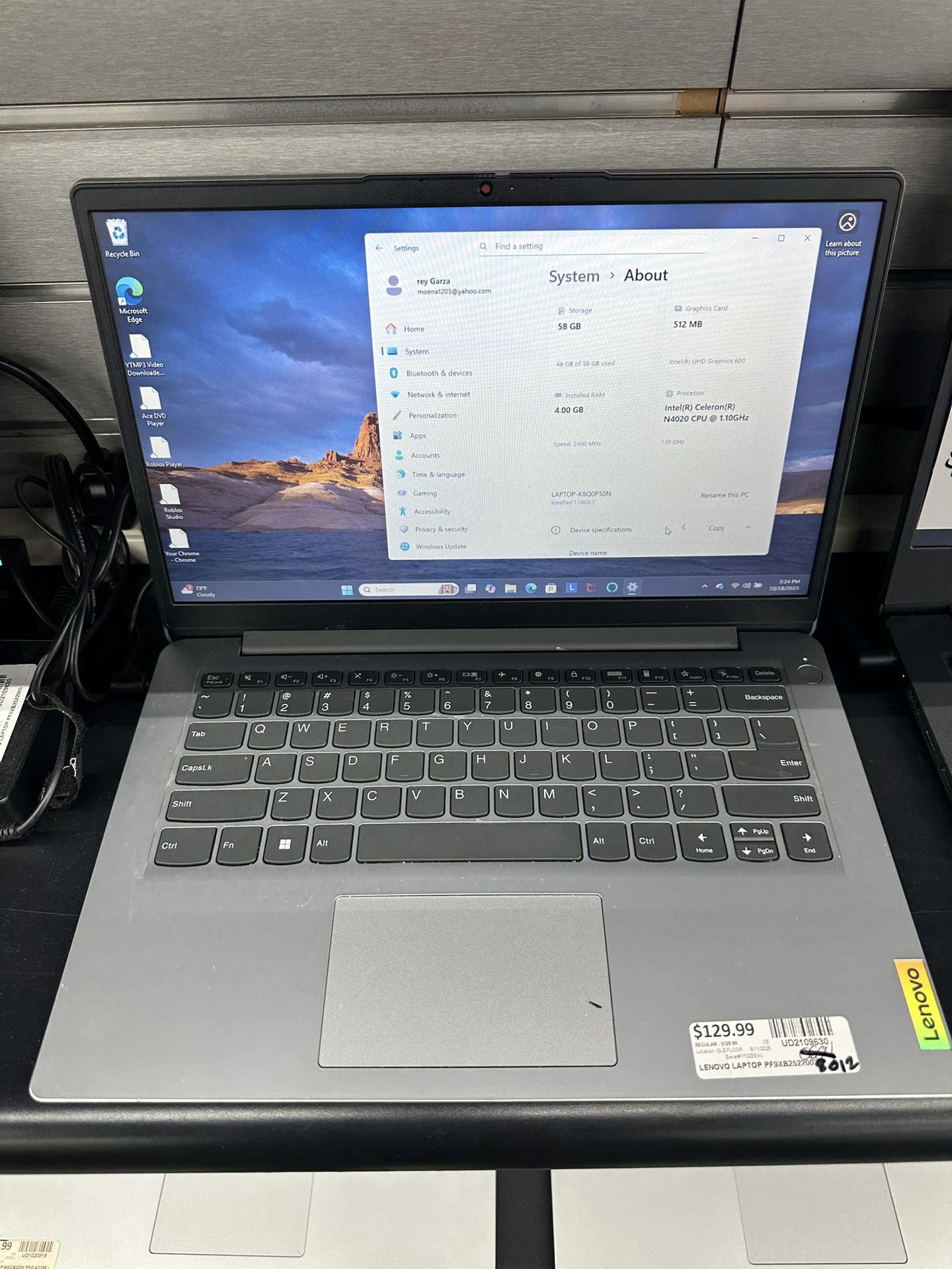 Lenovo Laptop 
