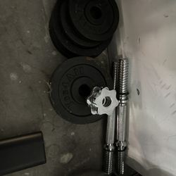  2 Dumbbells Adjustable Lbs
