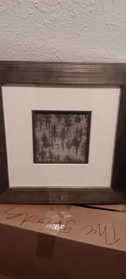 Framed Signed Winter Landscape Art – Gallery Framed with UV Glass