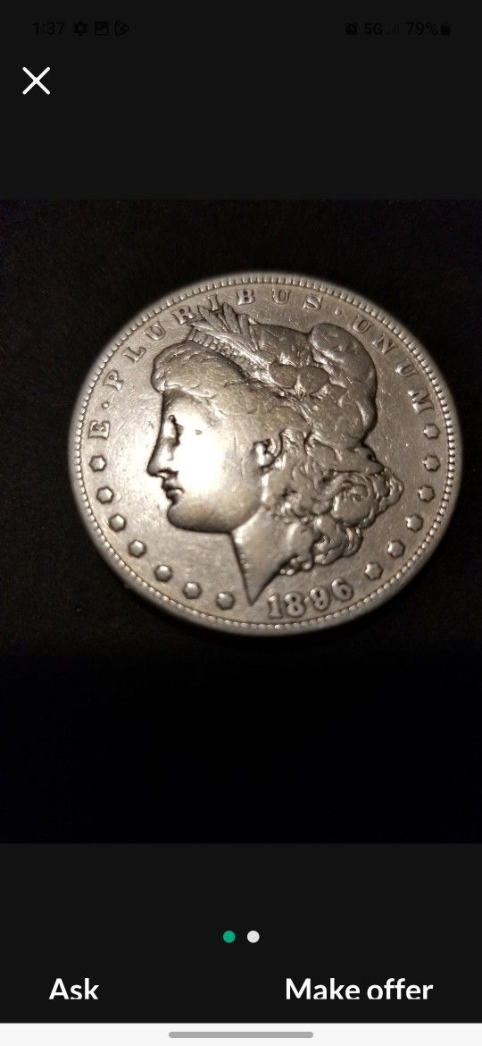 1896 O  MORGAN SILVER DOLLAR 