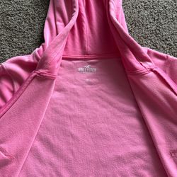Pink Velour zip up